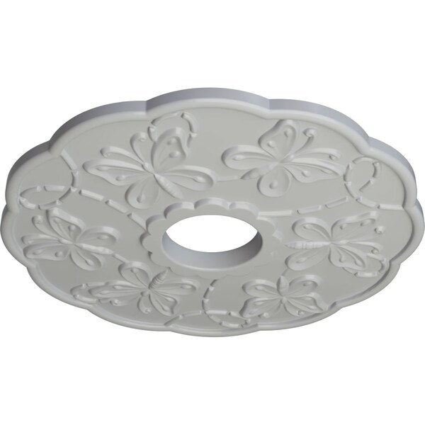 Terrones Butterfly Ceiling Medallion (Fits Canopies Up To 3 7/8), 17 7/8OD X 3 7/8ID X 1P